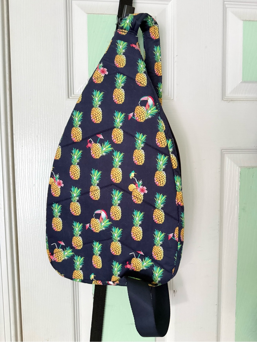*NEW* Vera Bradley Toucan Party Navy Pineapple Sling Backpack